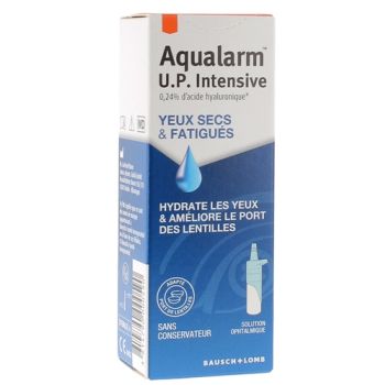 Aqualarm UP intensive ophthalmische Lösung für trockene und müde Augen Bausch+Lomb - Flasche mit 10 ml
