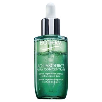 Aquasource Aura Concentrate Intensiv regenerierendes Serum für Feuchtigkeit und Strahlkraft Biotherm - Pipettenflasche mit 50 ml