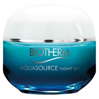 Aquasource Night Spa Nachtbalsam mit dreifacher Spa-Wirkung von Biotherm - 50 ml Tiegel