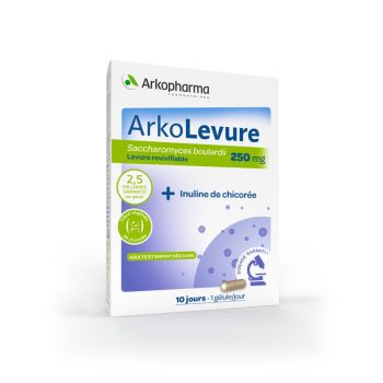ArkoLevure 250 mg Arkopharma - Packung mit 10 Kapseln