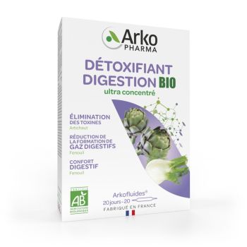 Arkofluides Artischocke Fenchel Bio Arkopharma - Packung mit 20 Ampullen