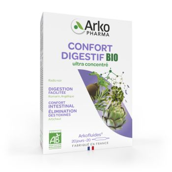 Arkofluides Confort Digestif Bio Arkopharma - Packung mit 20 Ampullen