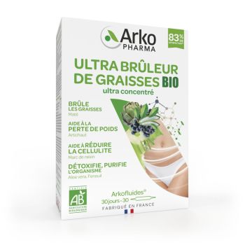 Arkofluides Ultra Fettverbrenner Bio Arkopharma - Packung mit 30 Ampullen