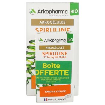 Arkogélules Spirulina bio Arkopharma - Packung mit 150 Kapseln + 45 Kapseln gratis