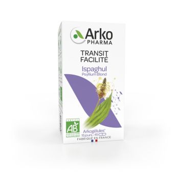 Arkogélules Ispaghul Flohsamenschalen bio Arkopharma - Packung mit 45 Kapseln