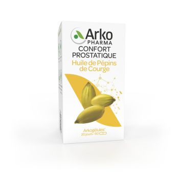 Arkogélules Kürbiskernöl Arkopharma - Packung mit 60 Kapseln