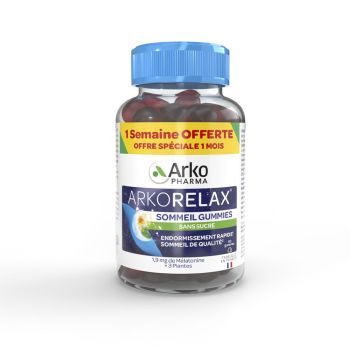 Arkorelax Schlaf Gummies ohne Zucker Arkopharma - Dose mit 60 Gummies