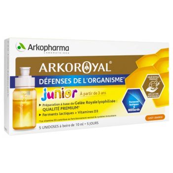 Arkoroyale Abwehrkräfte des Organismus Junior Arkopharma - Packung mit 5 Einzeldosen