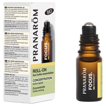 Aromaboost Fokus Konzentration Roll-on mit ätherischen Bio-Ölen von Pranarôm - Roll-on mit 5 ml