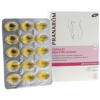Aromafemina Kapseln f&uuml;r das weibliche Wohlbefinden Pranar&ocirc;m - 1 Schachtel mit 30 Kapseln