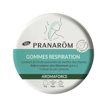 Aromaforce Gummis Atmung bio Pranarôm - Schachtel mit 45g