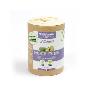 Artischocke Ecoresponsable Nat&Form - Dose von 60 Kapseln