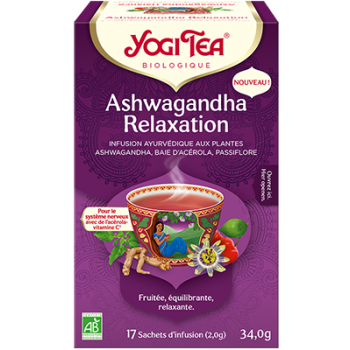 Ashwagandha Entspannung bio Yogi Tea - Box mit 17 Beuteln