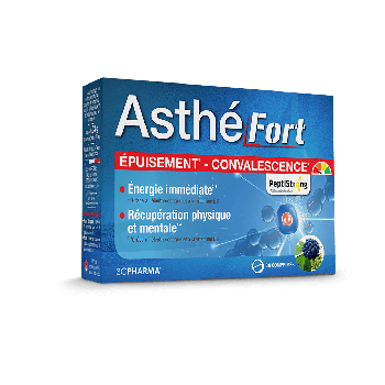 AsthéFort Erschöpfung Genesung 3C Pharma - Packung mit 30 Tabletten