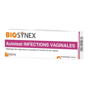 Autotest Vaginalinfektionen Biosynex - Packung mit 3 Tests
