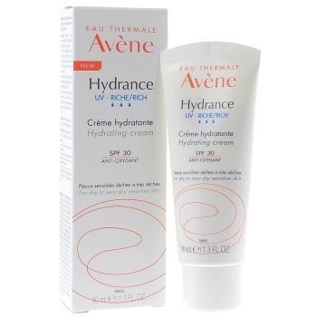 Hydrance reichhaltige feuchtigkeitsspendende Emulsion UV spf 30 Avène - Tube mit 40 ml