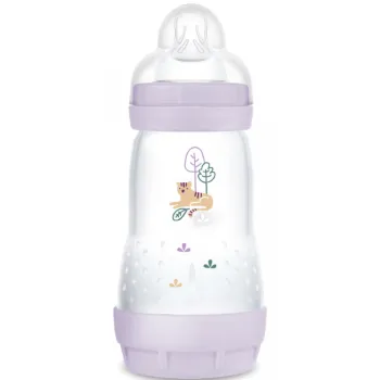 Rosa Easy Start Anti-Kolik Flasche 2+ Monate Flussstärke 2 Mam - 1 Flasche mit 260 ml