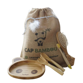 Bambin box Cap Bambou - Set mit 3 Produkten