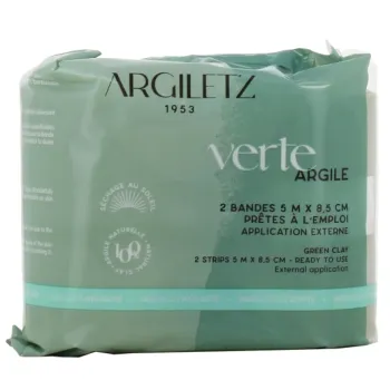 Fertige gr&uuml;ne Tonb&auml;nder Argiletz - 2 B&auml;nder von 5m x 8,5cm