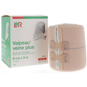 Kompressionsbandage für Venen, leichter ohne Latex, Velpeau - 1 Band 8cmx3m