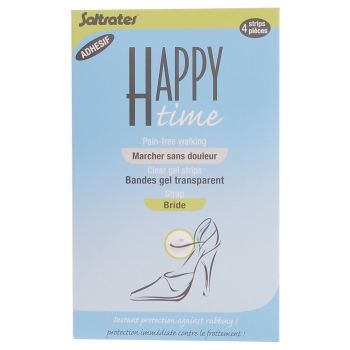 Transparente Gelbänder Happy Time Saltrates - 4 Bänder