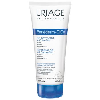Bariéderm Cica-Gel Reinigungs-Gel mit Cu-Zn Uriage - Tube mit 200 ml