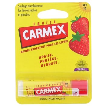 Carmex Lippenbalsam feuchtigkeitsspendend Erdbeergeschmack SPF15 - 1 Tube mit 4,25g