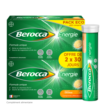 Berocca Energie Orange Vitamin B und C, Magnesium und Zink 60 Brausetabletten