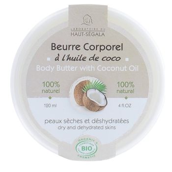 Körperbutter Bio-Kokos Haut-Ségala - 120 ml Topf