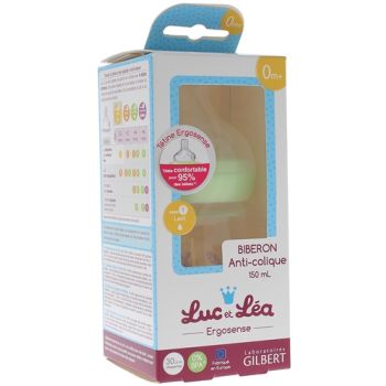 Ergosense Anti-Kolik-Flasche 0 Monate und älter Luc und Léa - eine Flasche mit 150 ml