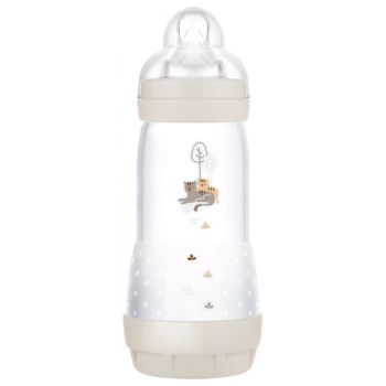 Biberon Easy Start ab 4 Monaten, Flussstärke 3, Sandfarben, Mam - 1 Biberon mit 320 ml