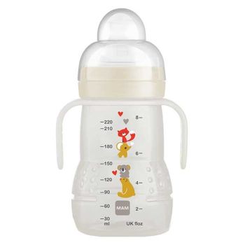 Übergangstrinkflasche 4 Monate + Mam - 220 ml Flasche