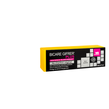 Bicare Gifrer Plus Zahnaufhellende Zahnpasta mit Aktivkohle - Tube mit 75 ml