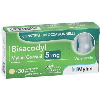 Bisacodyl 5 mg Mylan - 30 überzogene Tabletten
