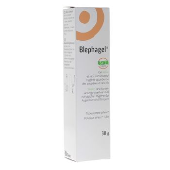 Blephagel steriles Gel für die Hygiene von empfindlichen Augenlidern und Wimpern - Tube mit 30 g