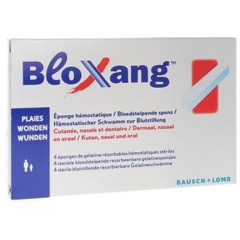 Bloxang Hämostatische Schwämme Bausch und Lomb - Packung mit 4 Schwämmen
