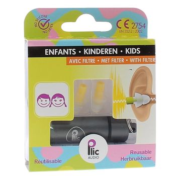 Selektive Ohrstöpsel für Kinder Plic Audio - 1 Paar