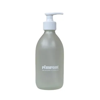 Glasflasche mit weißem Pumpkopf Pimpant - Flasche mit 300 ml