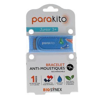 Wiederaufladbares Junior-Mückenarmband Baskets Para Kito - 1 Armband + 2 Nachfüllungen