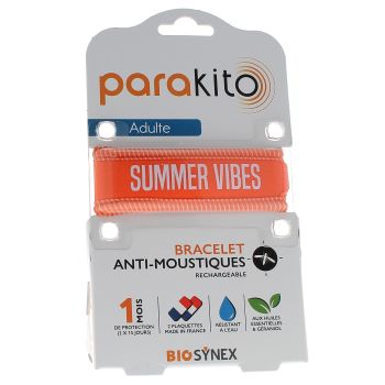 Mückenabwehrarmband Summer Vibes Parakito - 1 Armband + 2 Nachfüllungen