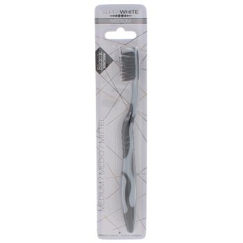 Mittelharte Zahnbürste Black Edition Superwhite - eine Zahnbürste