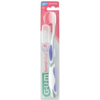 Zahnbürste Sensivital Sunstar ultra weich Gum - eine Zahnbürste