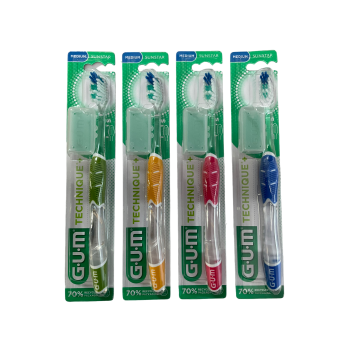 Zahnbürste Technik+ medium GUM - eine Zahnbürste