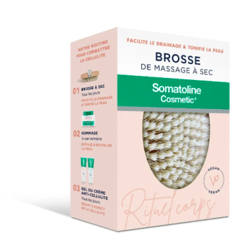 Trockenmassagebürste gegen Cellulite Somatoline Cosmetic - eine Bürste