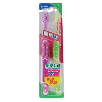 Mundbürste medium technische pro duo pack Gum - 2 Mundbürsten