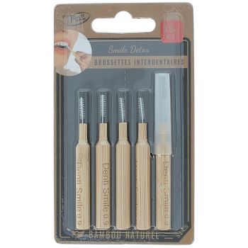 Interdentalbürsten Bambus Natürlich Smile Detox 0,9 mm Denti'Smile - 5 Stück