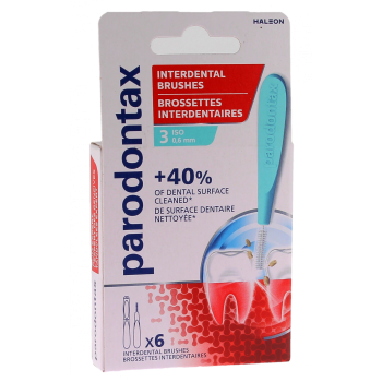Interdentalbürsten 0,6 mm Parodontax - 6 Bürsten