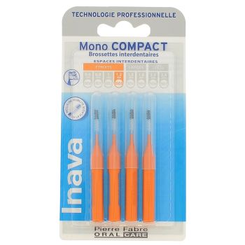 Interdentalbürsten Mono kompakt 1,2 mm ISO3 Inava - 4 Interdentalbürsten