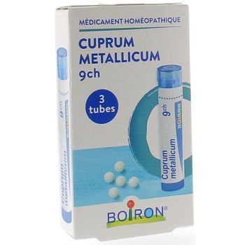 CUPRUM METALLICUM 9CH Granulat Boiron - 3 R&ouml;hrchen zu 4g