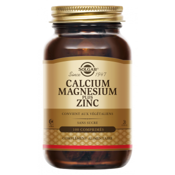 Calcium Magnesium Zinc Solgar - Dose von 100 Tabletten